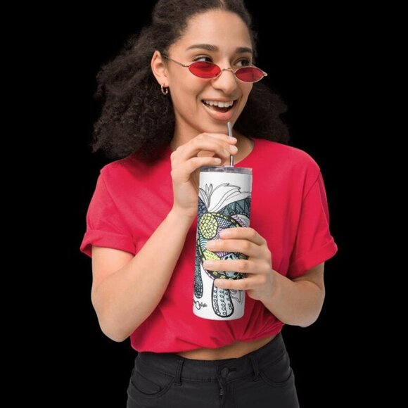 Sea Turtle Tumbler by Momma Balisti - 20oz Stainless Steel Tumbler @MommaBalisti - Picture 3 of 4